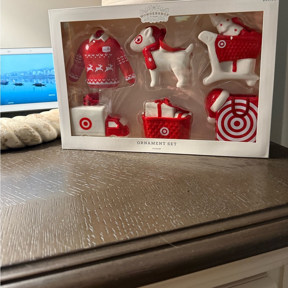 Wondershop Red and White Holiday Ornament Collection